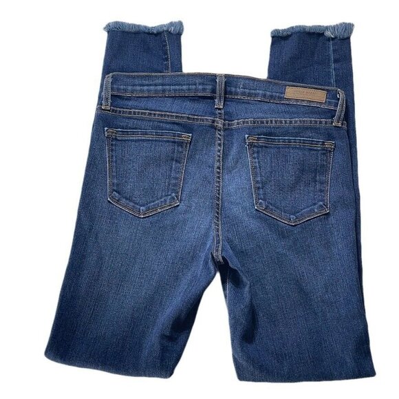 Angry Rabbit Womens Distressed High Rise Button-Fly Skinny Jeans Size 27 - Picture 2 of 5